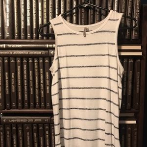 Banana Republic Striped Knit Tee Tank Top Women Small